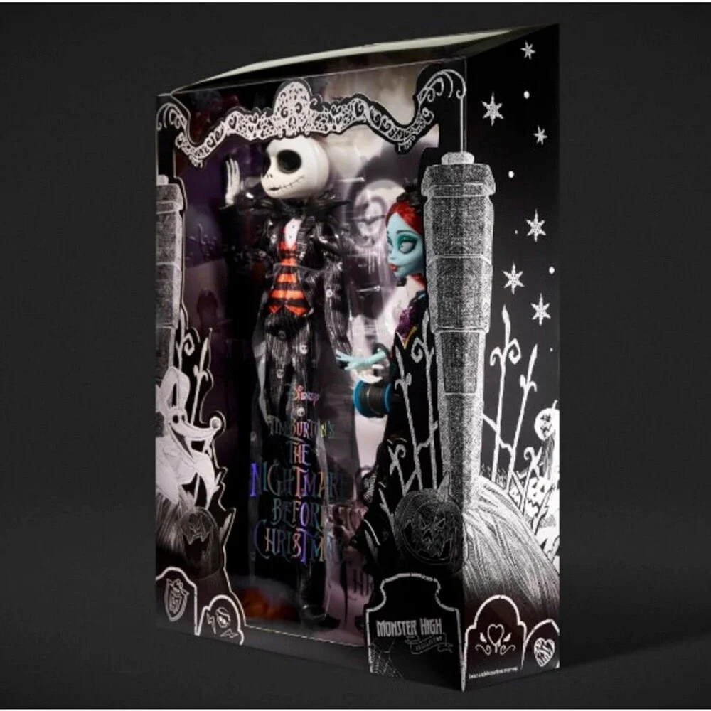 Monster High Skullector The Nightmare Before Christmas Jack & Sally Dolls HNF99